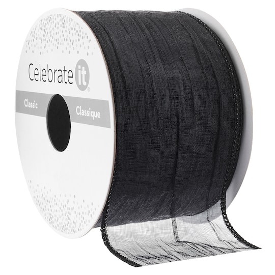2" x 5yd. Wired Crinkle Sheer Ribbon by Celebrate It